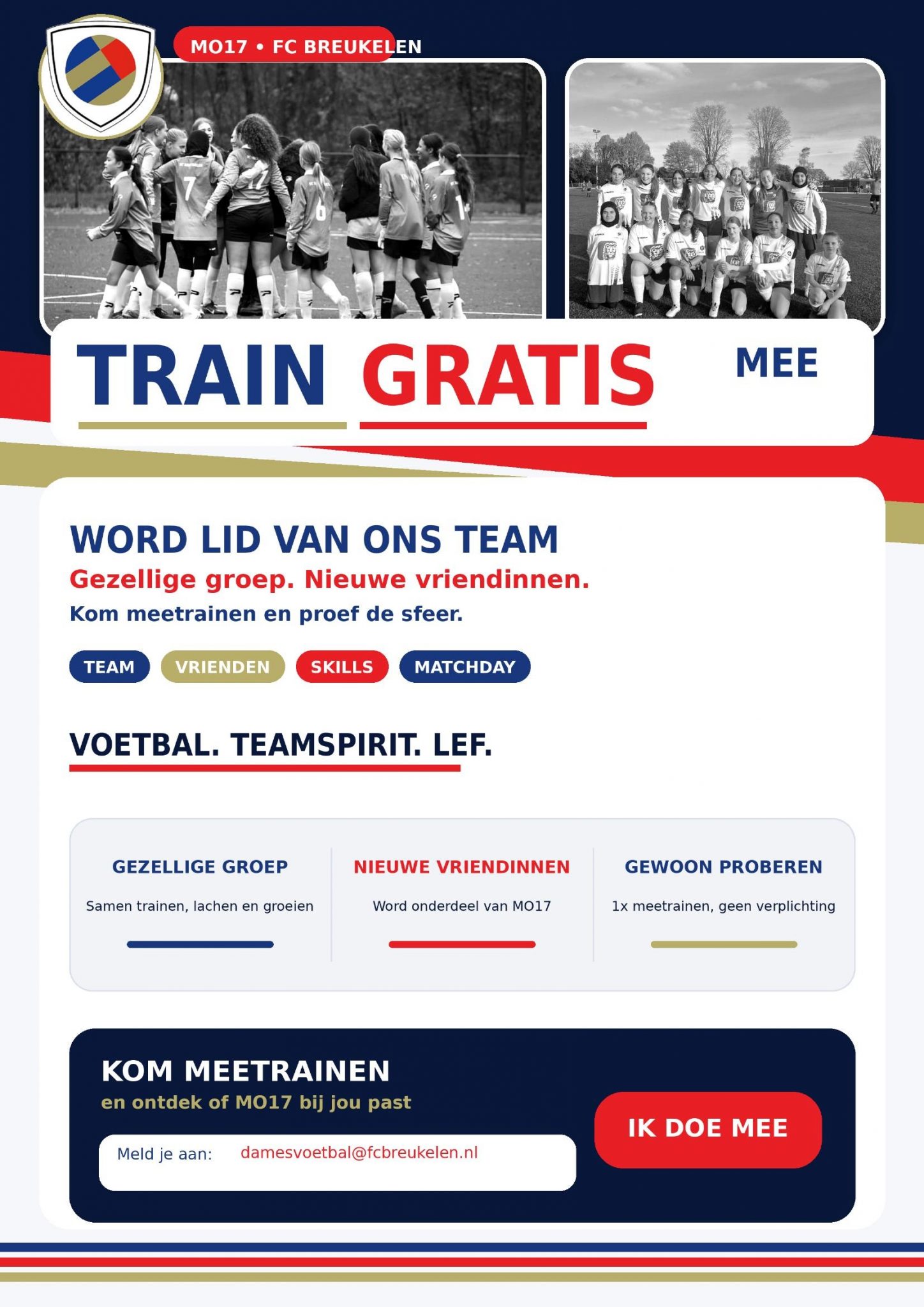Voetbalsters gezocht!