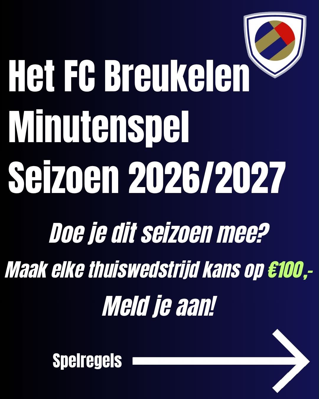 Ook dit seizoen: Het minutenspel!
