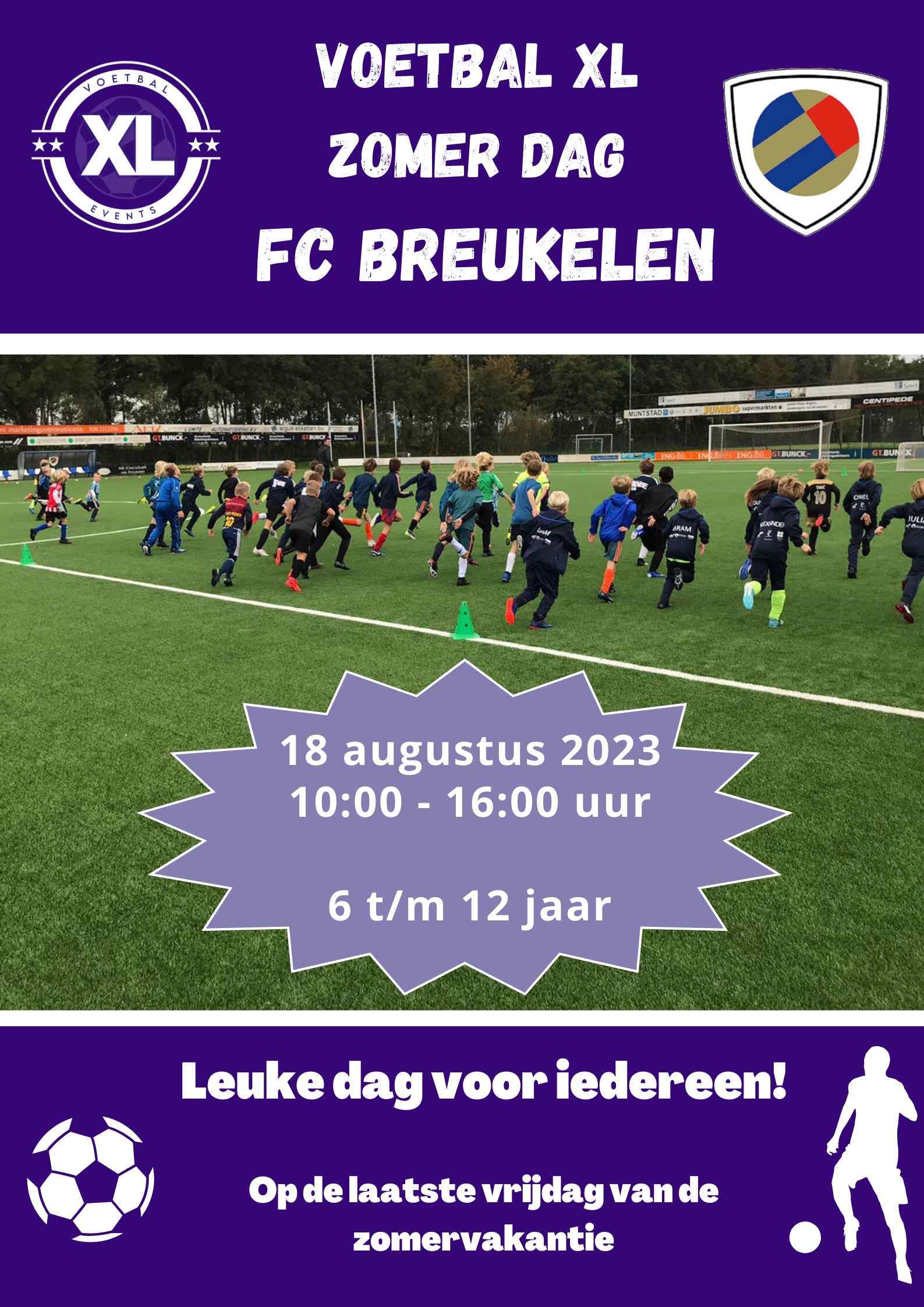 18 augustus, voetbaldag bij FC Breukelen